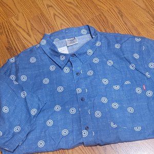 Men's Marvel Captain America short sleeve button up